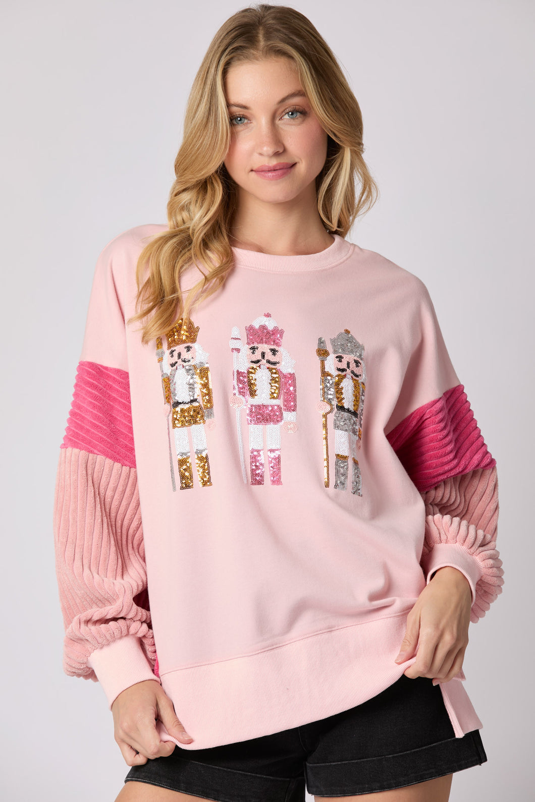 Pink Nutcracker Sweater